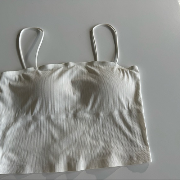VERSONA Bralette/Cami, M, White, Spaghetti Straps, 10” Long, Never Worn - Picture 3 of 4